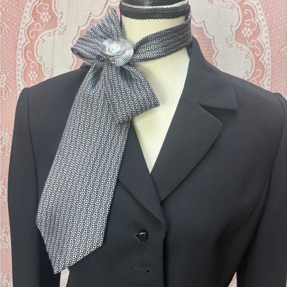 Vintage Silver Tone Scarf Slide / Brooch – 3 Ways to Wear
